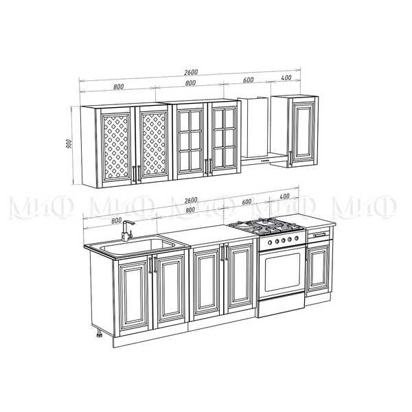Набор модулей кухня Престиж