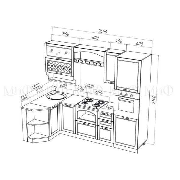 Набор модулей Милано 1.3х2.6